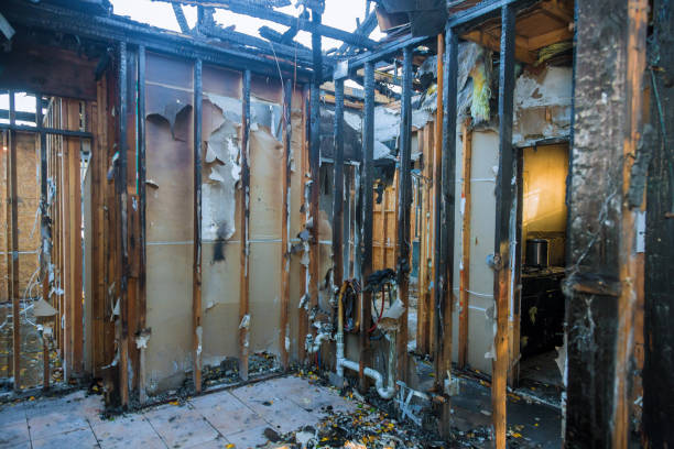 Professional Soot Removal technician working in Dresser, WI